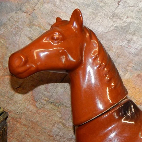 Vintage 1969 Ezra Brooks Man 'O War Horse Decanter - Picture 2 of 12